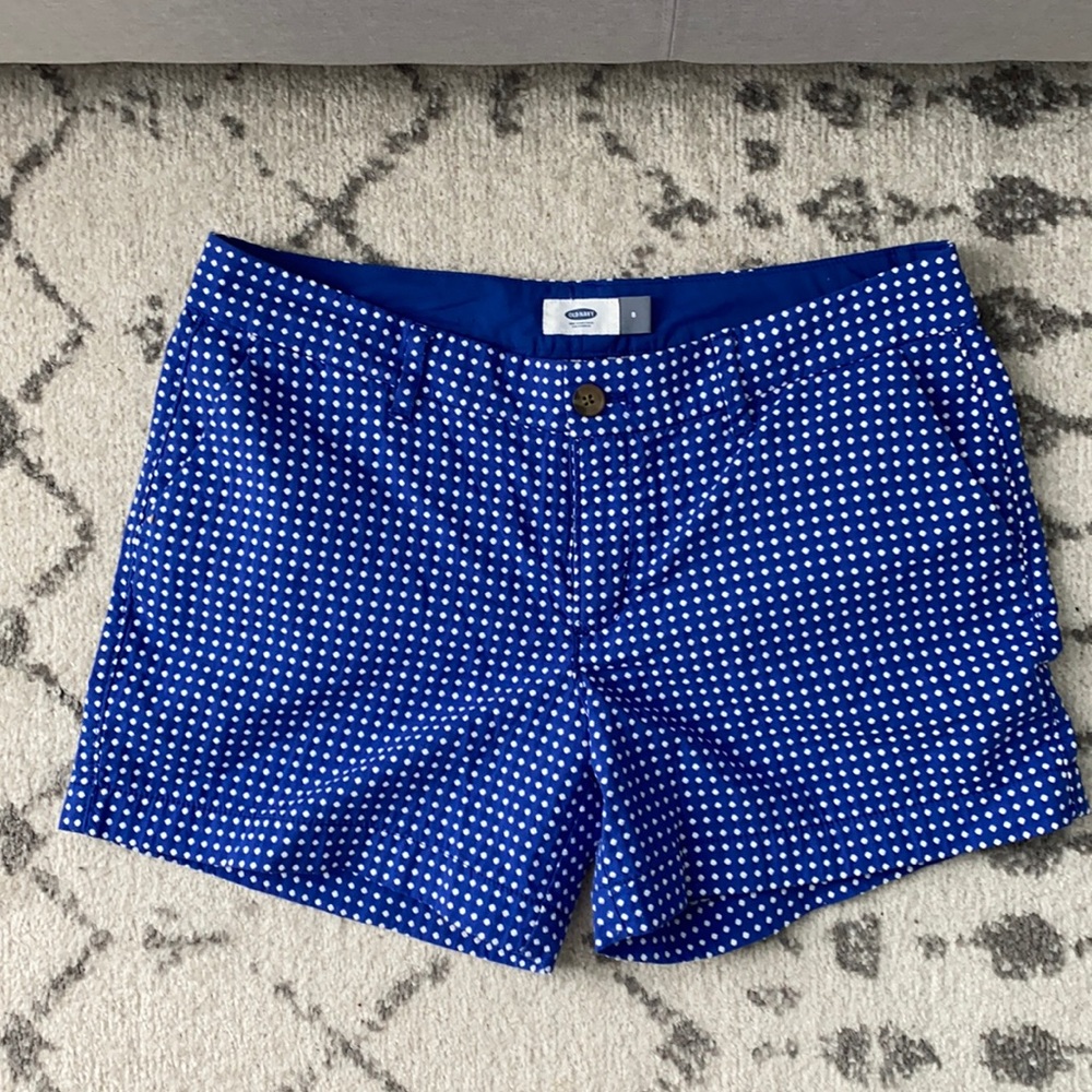 Old Navy blue & White Polka Dot Shorts